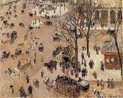 Camille Pissarro La Place du Theatre Franqais oil painting